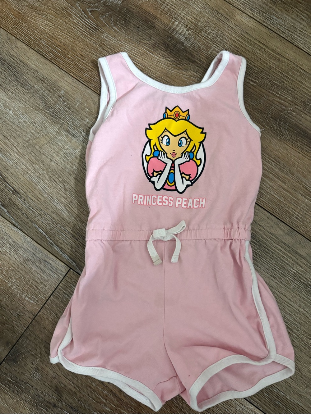 Nintendo Princess Peach Pink Sleeveless One-Piece Romper 4T